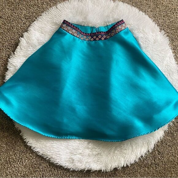 ellie wilde 2 Piece Beaded Dress Corset Top Flowy Skirt Pockets Prom Homecoming - Picture 8 of 16